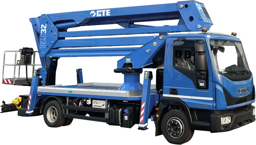 Nacelle articulée ZED 32J sur camion